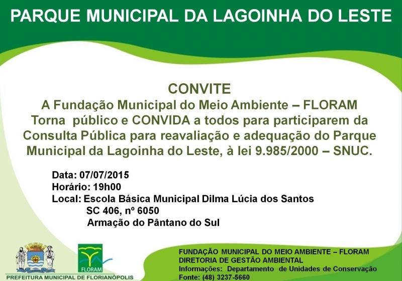 Consulta: Parque da Lagoinha do Leste