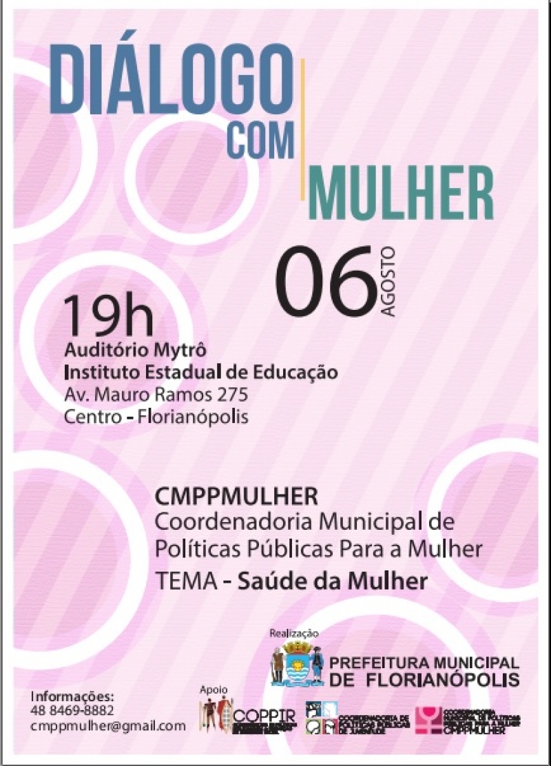 Saúde da mulher é tema de encontro nesta terça-feira