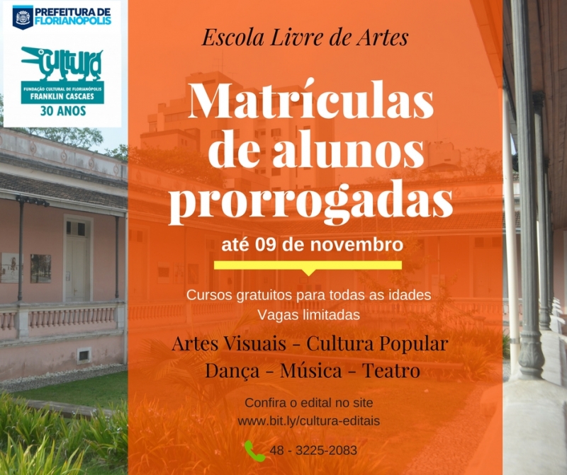Matrículas para ELA prorrogadas até quinta-feira