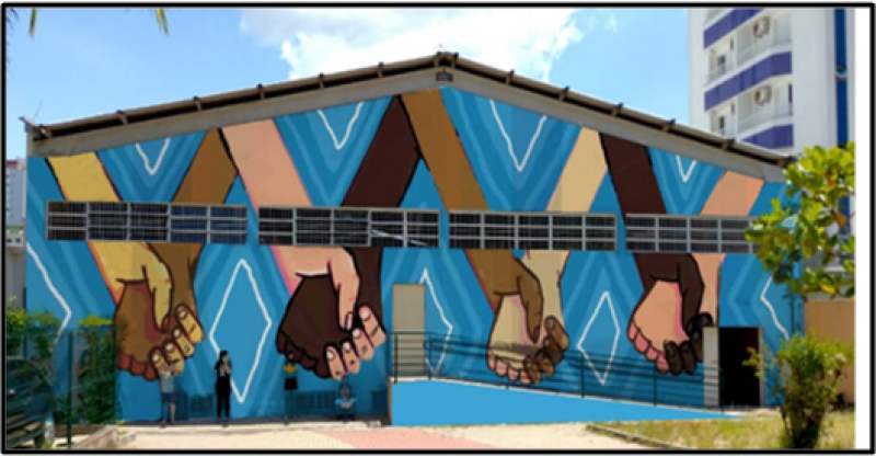 Grupo de estudos discute relações étnico-raciais e promove atividades com estudantes da escola Beatriz de Souza Brito