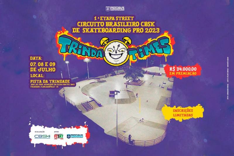 Pista da trindade recebe neste fim de semana primeira etapa do Circuito Brasileiro de Skate Street 