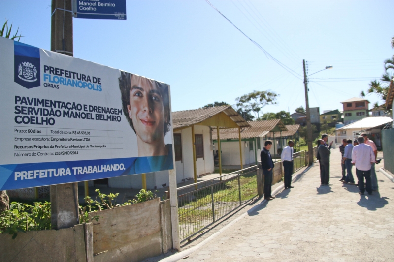 Prefeito em exercício vê obras no Norte da Ilha