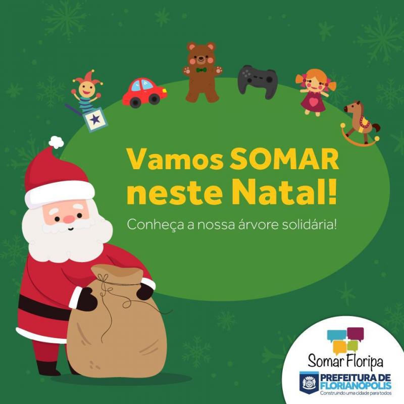 Árvore digital de Natal traz 500 cartinhas de crianças de Florianópolis