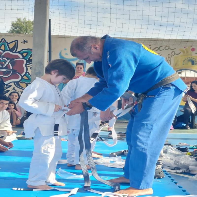 “Jiu-jitsu na Escola”, da Secretaria de Educação de Florianópolis, tem troca de faixa