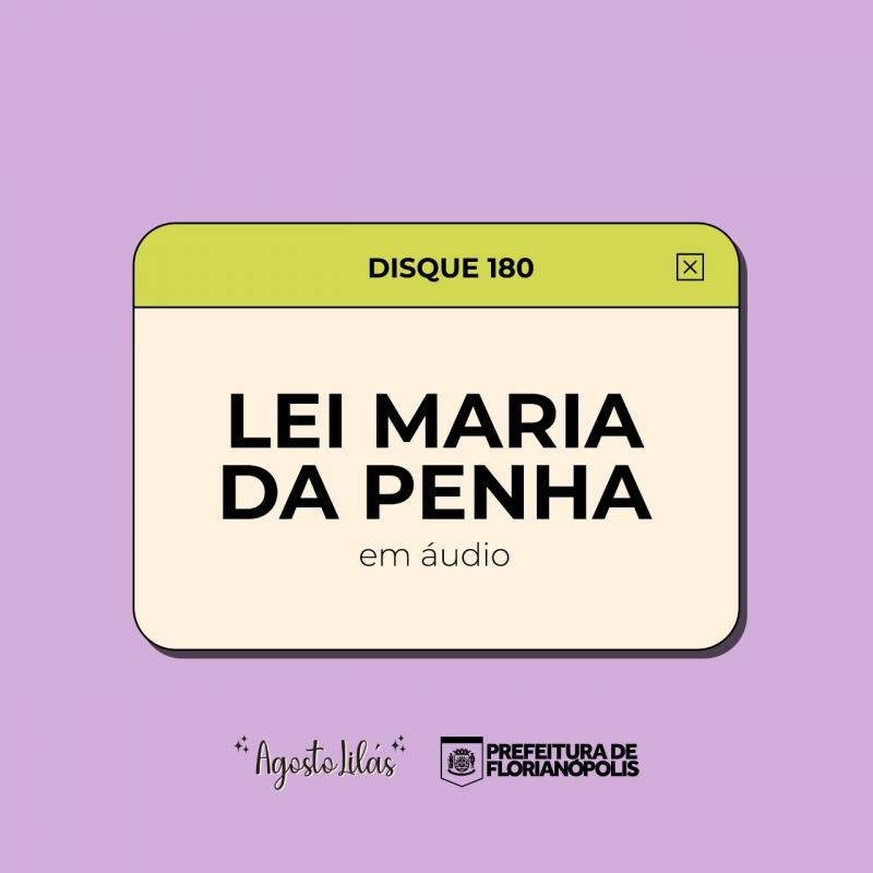Lei Maria da Penha em podcast
