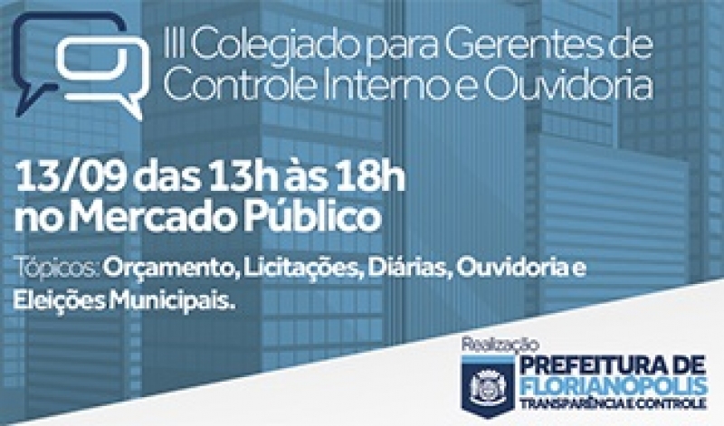 III Colegiado para Gerentes de Controle Interno e Ouvidoria
