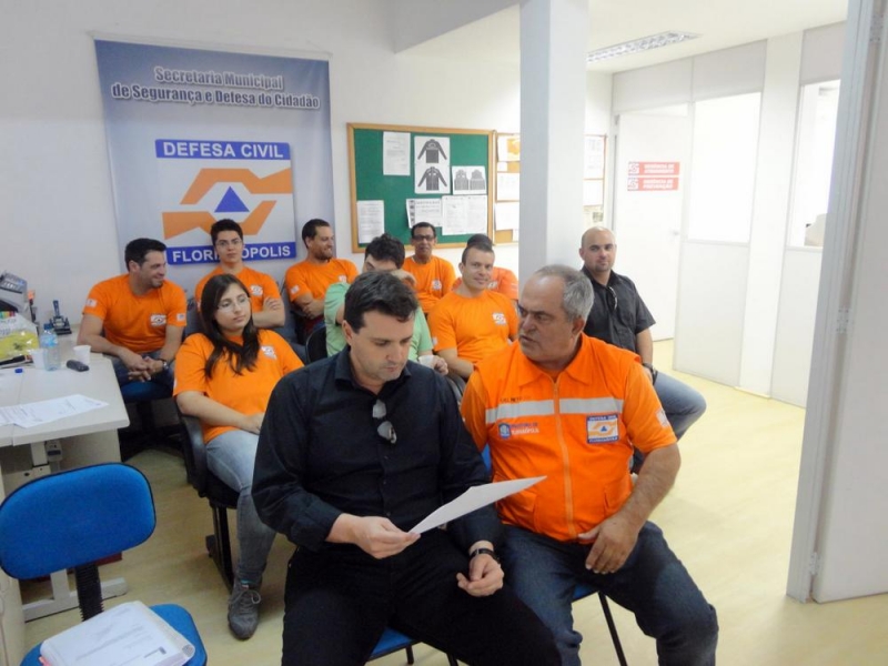 Capacitação semanal da Defesa Civil de Florianópolis