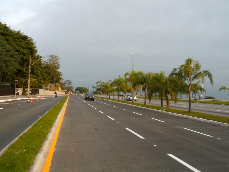Marginal da Beira-mar tem as duas faixas liberadas