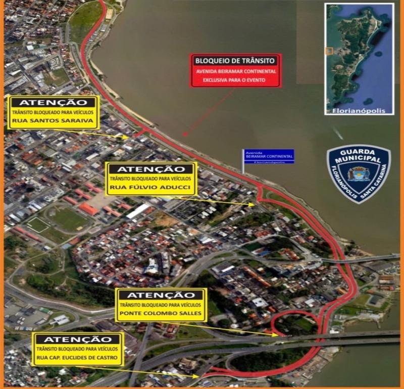 Beira-Mar Continental volta a ter mudanças na mobilidade neste domingo (11)