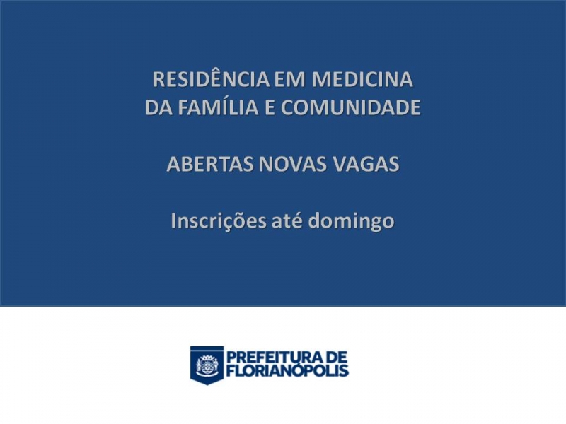 Residência em Medicina da Família tem mais vagas