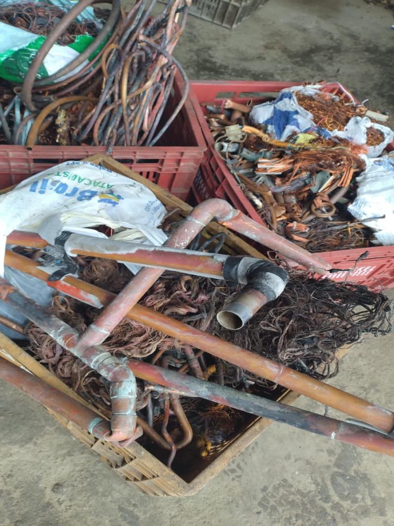 Quase 50 kg de fios de cobre sem origem comprovada são apreendidos na Operação Fio Desencapado