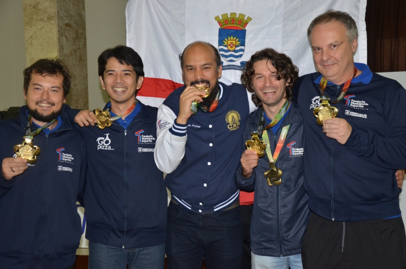 Xadrez masculino de Florianópolis é bicampeão dos Jasc