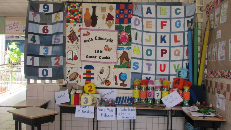 Escola utiliza material reciclável na alfabetização