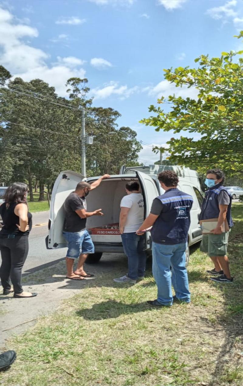 SIM-Fpolis participa de barreira sanitária para fiscalização agropecuária no sul da ilha