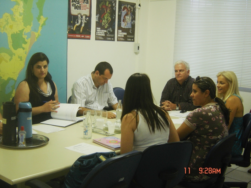 Representantes da SMS de Criciúma vêm conhecer a organização do sistema de saúde de Florianópolis 