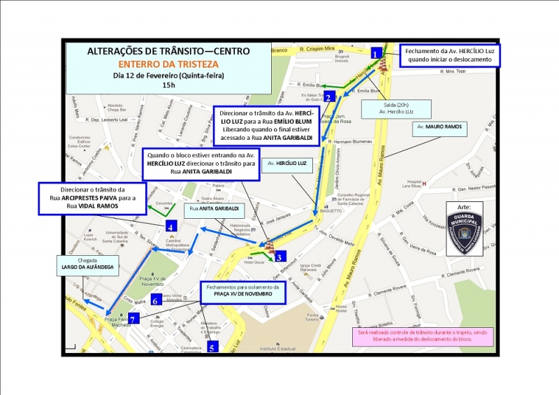 Enterro da Tristeza muda trânsito no Centro