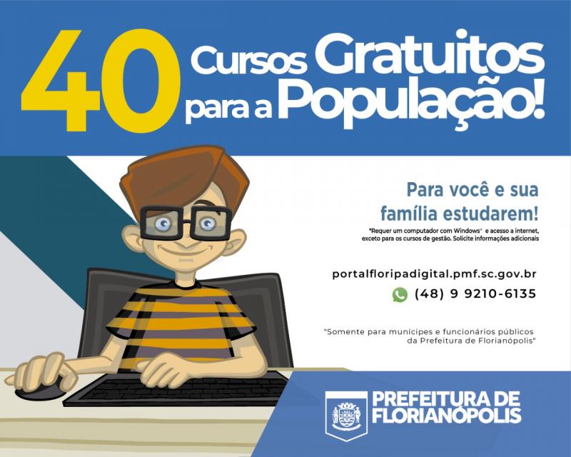 Prefeitura de Florianópolis lança projeto “Floripa digital” com mais de  40 cursos para a população 