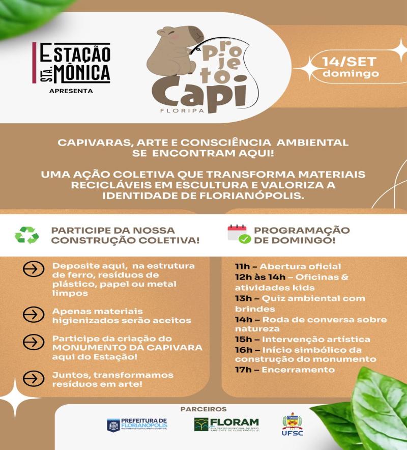 Floram promove evento em celebração ao Dia Internacional da Capivara