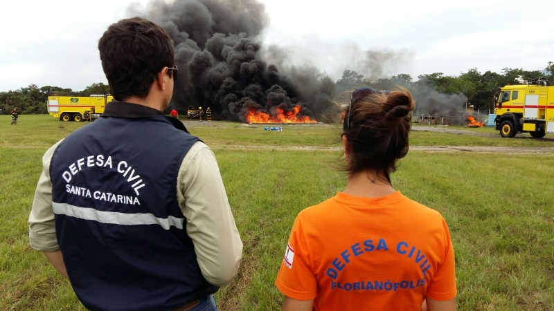 Infraero realiza simulado de emergência em Florianópolis