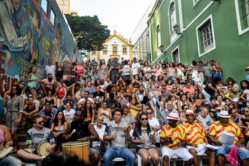Samba de Terreiro faz apresentação na Escadaria do Rosário nesta segunda-feira (15)    