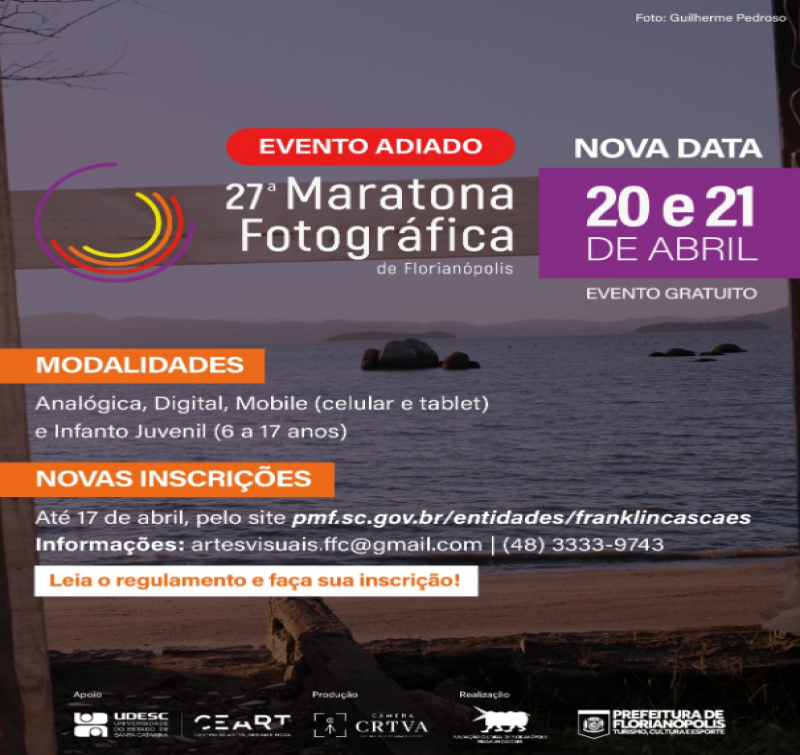 27ª edição da Maratona Fotográfica é Adiada em Decorrência do Mau Tempo