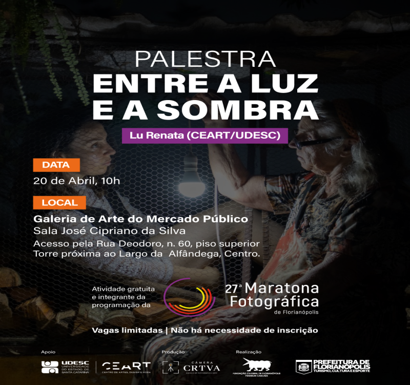 Palestra “Entre a luz e a sombra”, com Lu Renata