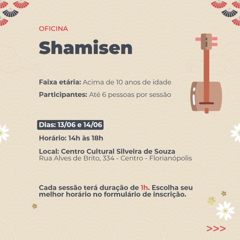 Oficina de Shamisen | Escola Livre de Artes