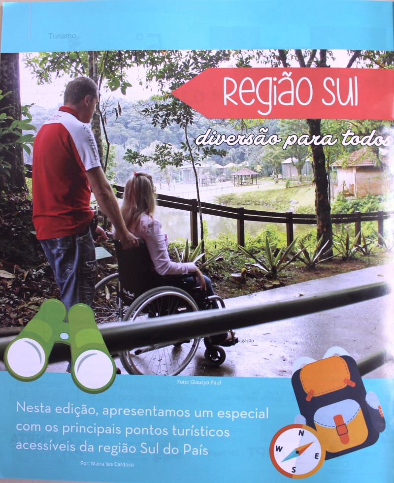 Trilha com acessibilidade é tema da revista Incluir