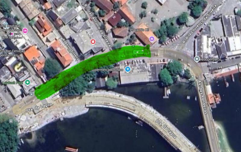 Trecho entre nova ponte da Lagoa e Centrinho será interrompido