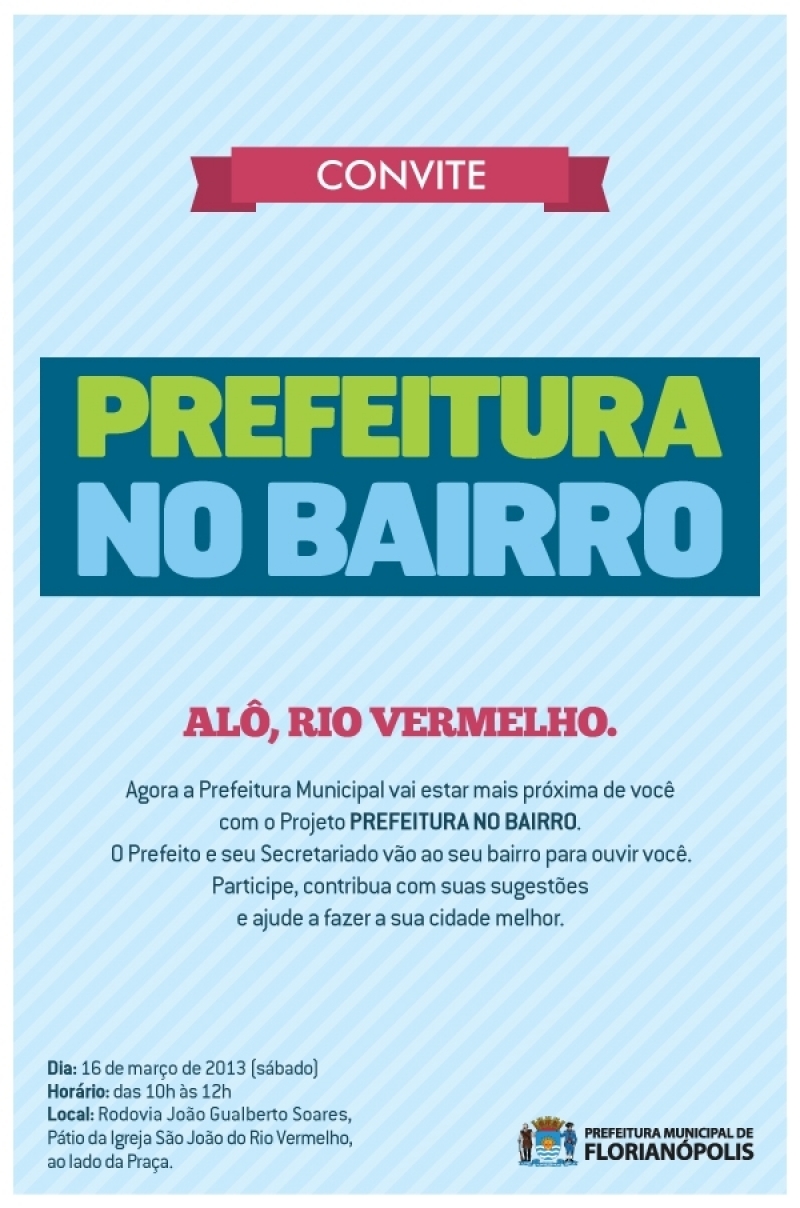 “Prefeitura no Bairro” vai ao Rio Vermelho sábado