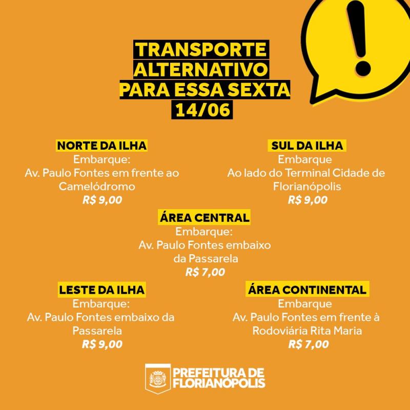 Paralisação prevista para esta sexta (14) vai contar com vans
