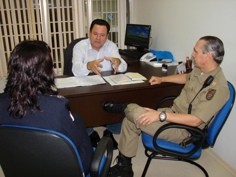 Reunião define ações entre Secretaria de Segurança e Polícia Militar da Capital