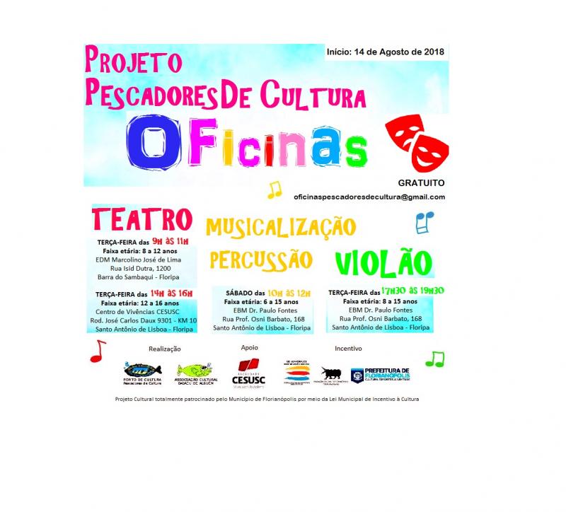 Projeto “Pescadores de Cultura” promove diversas atividades para crianças e jovens do norte da ilha