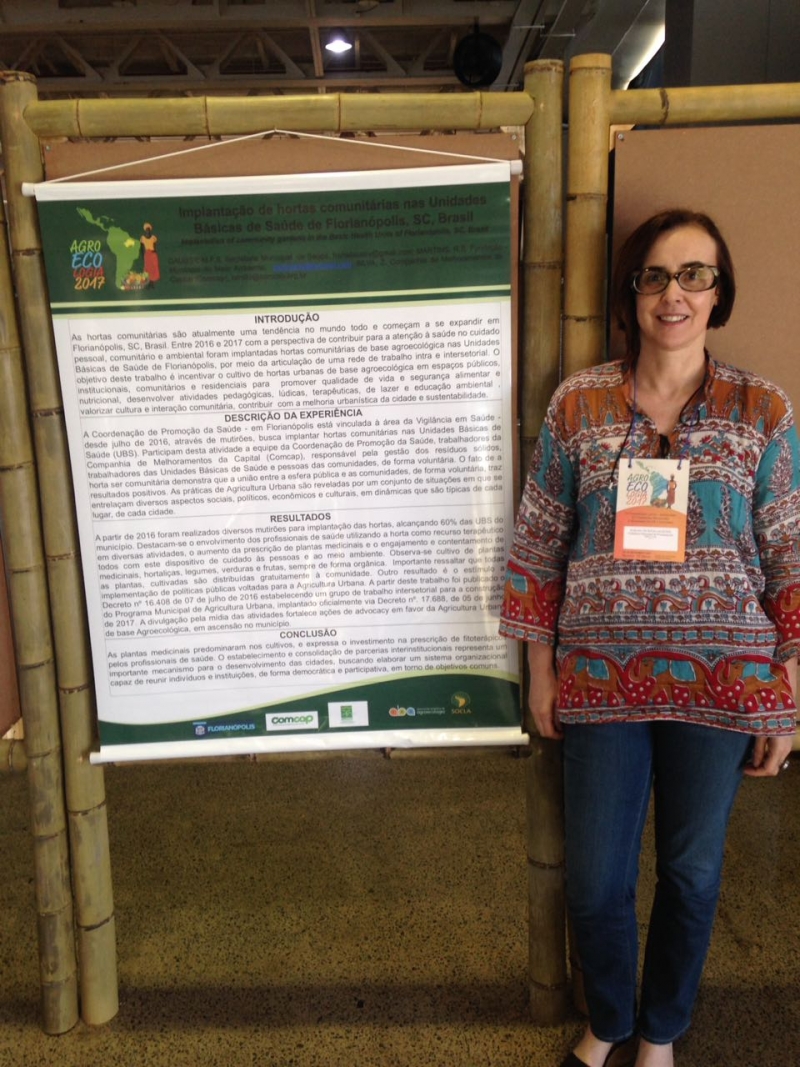 Hortas comunitárias apresentadas em congresso de AgroEcologia