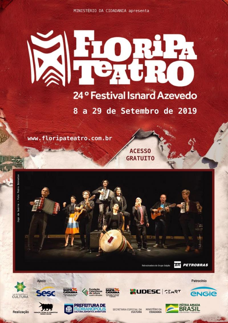 Floripa Teatro - 24º Festival Isnard Azevedo realiza primeiro espetáculo nesta sexta-feira (13)