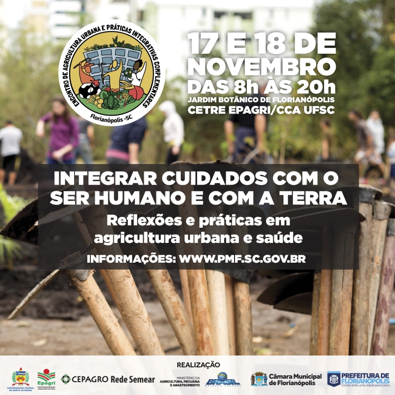 Florianópolis terá encontro sobre agricultura urbana em novembro
