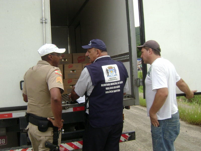 SMS participou da Barreira Sanitária na SC 401 dia 12/01