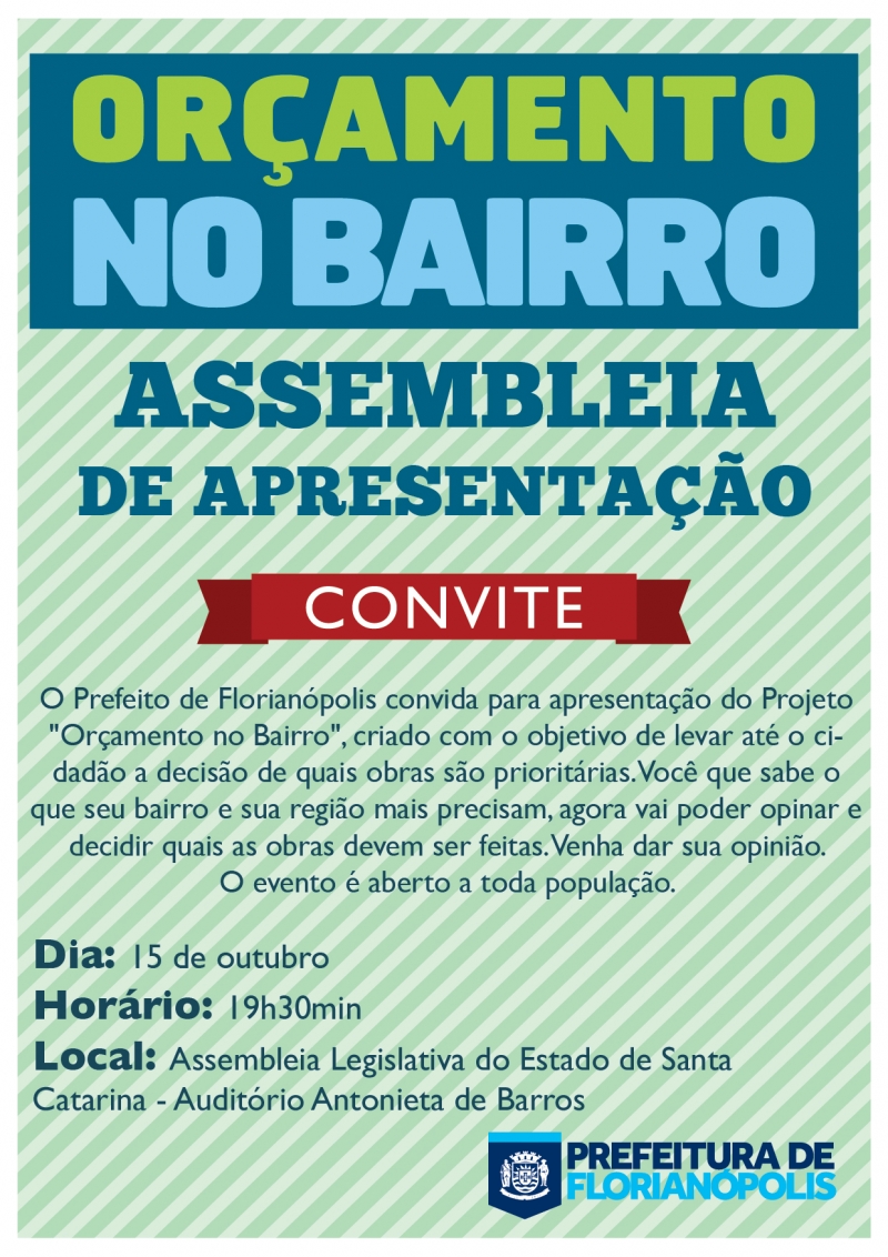  Prefeitura apresenta Orçamento no Bairro 