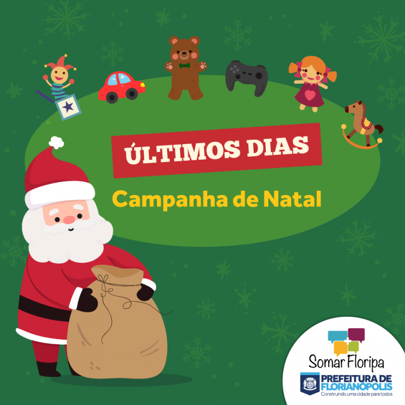 Últimos dias para participar da campanha de Natal da rede Somar Floripa