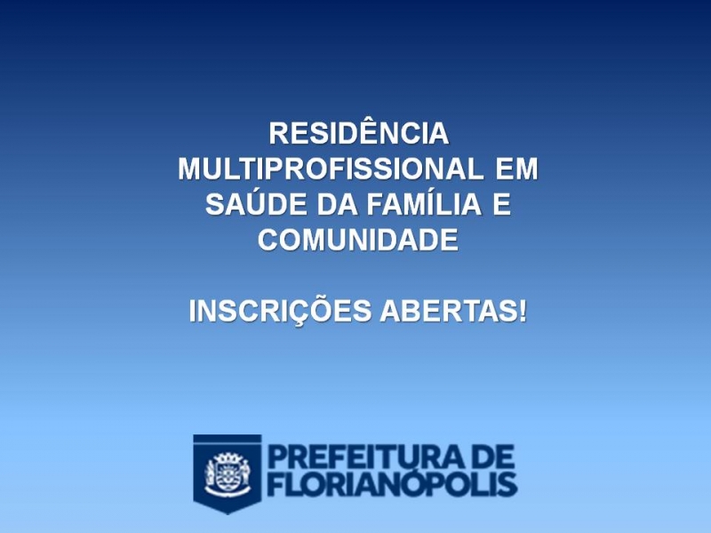 Inscreva-se: Residência Multiprofissional