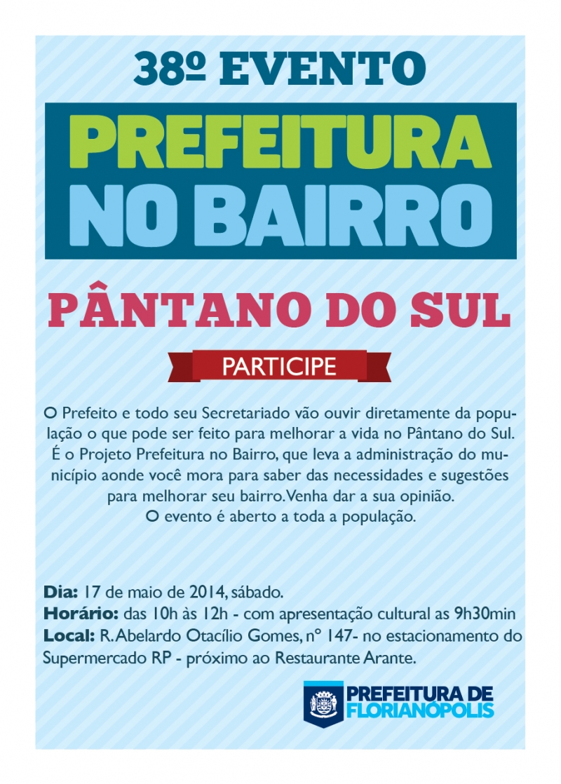 Projeto Prefeitura no Bairro volta ao Sul da Ilha