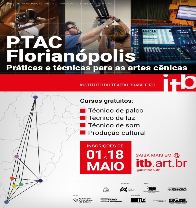 Vagas em cursos de Técnicas e Produção para Artes Cênicas
