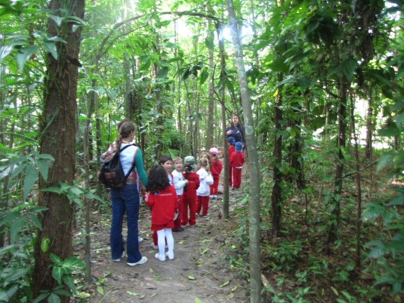 Estudantes aprendem sobre a fauna e flora