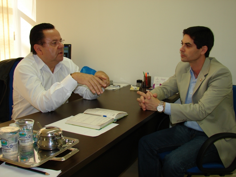 Vereador Asael Pereira, Presidente da Comissão de Segurança e Defesa do Cidadão se reúne com Secretário para propôr ações e projetos futuros