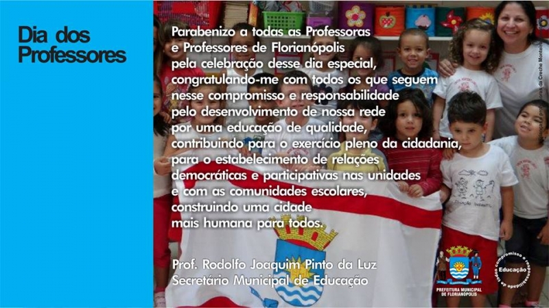 Secretário faz homenagem aos Professores
