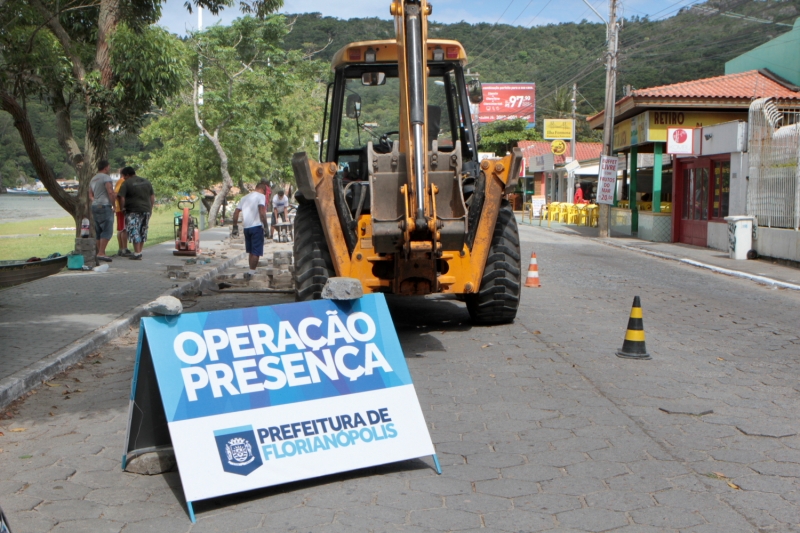 Operação Presença tem obras em andamento
