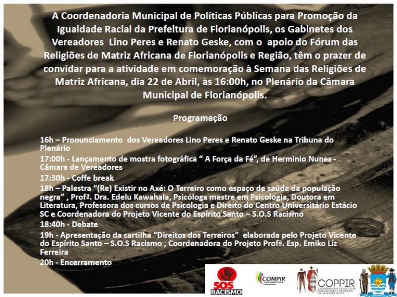 Semana das Religiões de Matrizes Africanas