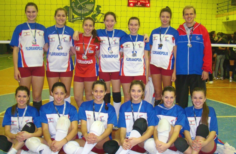 Vôlei feminino de Florianópolis é vice-campeão da fase classificatória da Olesc.