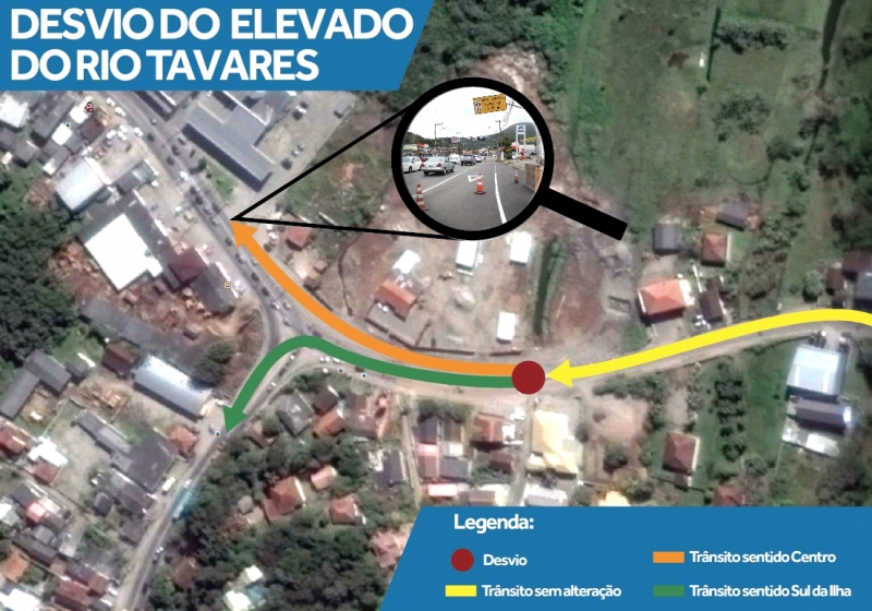 Desvio do elevado Rio Tavares será aberto