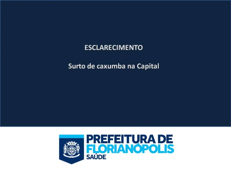 Esclarecimento: suposto surto de caxumba